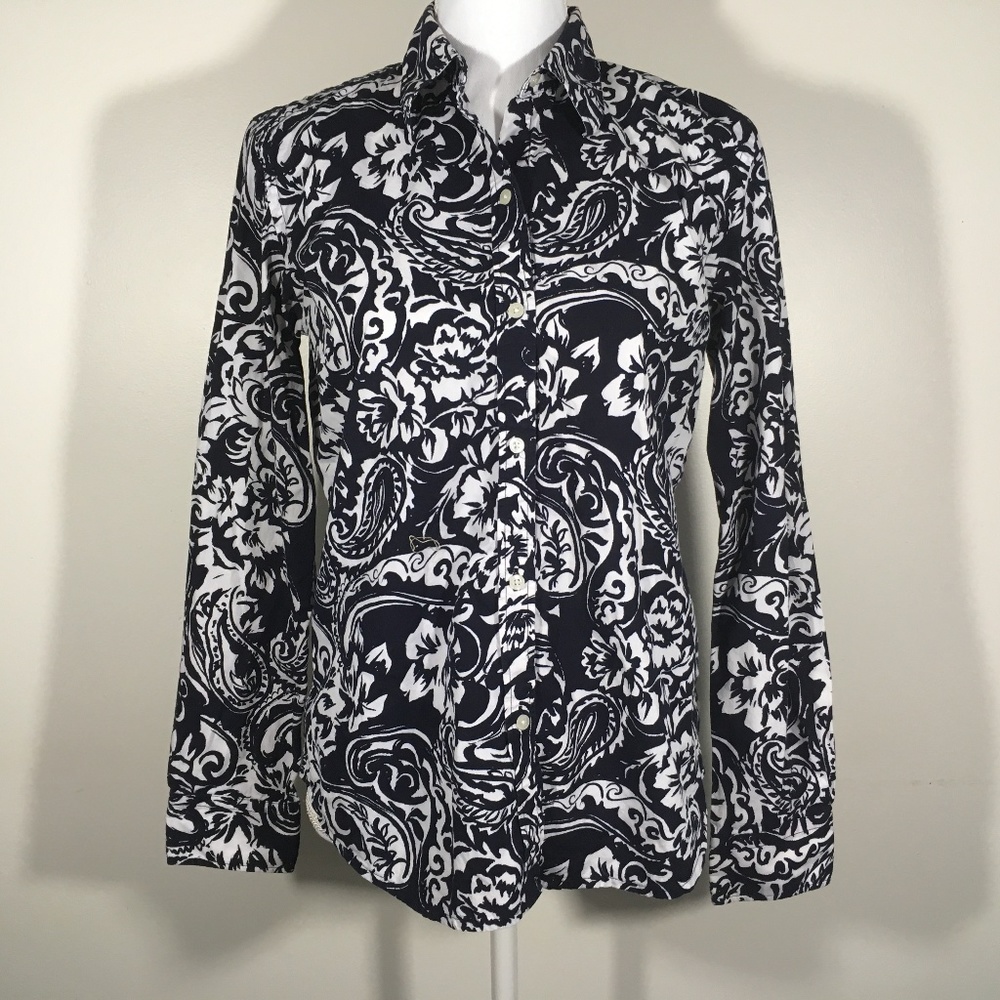 Chaps Button Down Womens Top